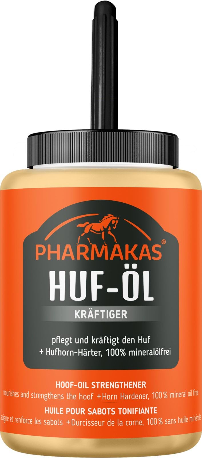 Olej do kopyt dla konia Pedokur, Kräfitger, z pędzelkiem, 475 ml, Pharmakas Horse Fitform - Cavalo